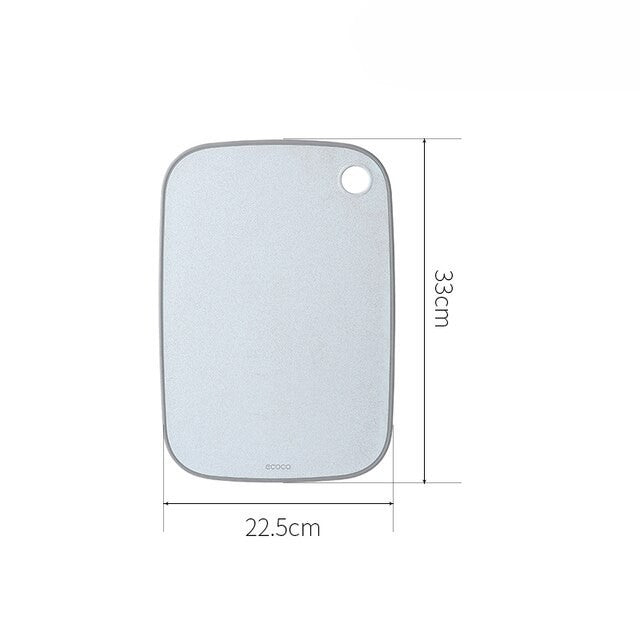 Antibacterial Ecoco cutting board made from food-safe material, perfect for clean and hygienic meal prep.